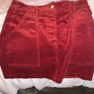 Burgundy skirt